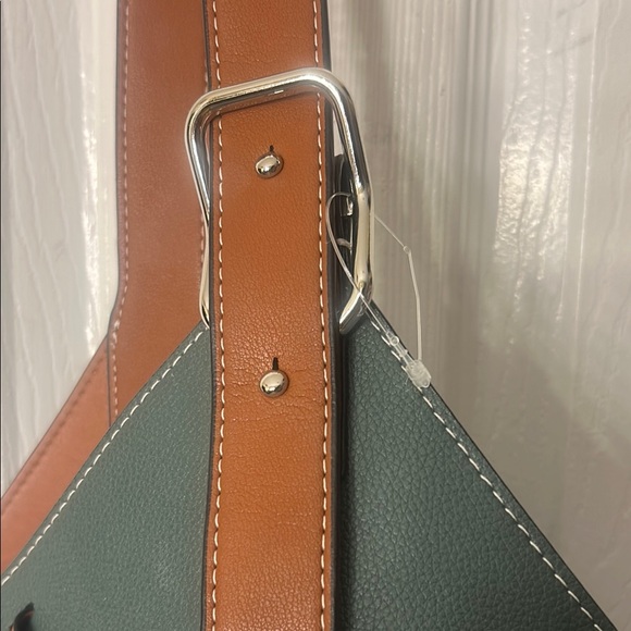 Elegant Green and Brown Tote Bag - Picture 4 of 6